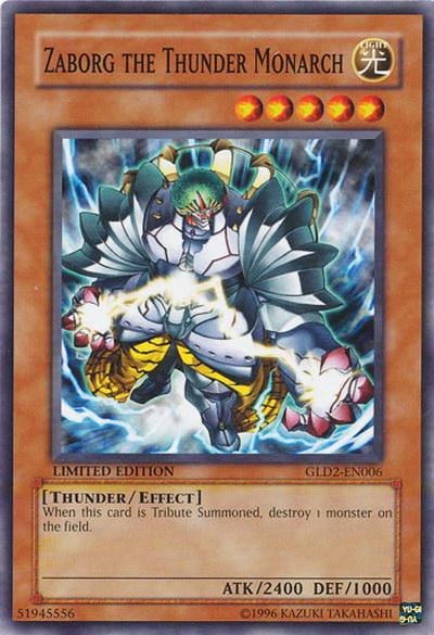Zaborg the Thunder Monarch [GLD2-EN006] Common (ONLINE ORDER ONLY)