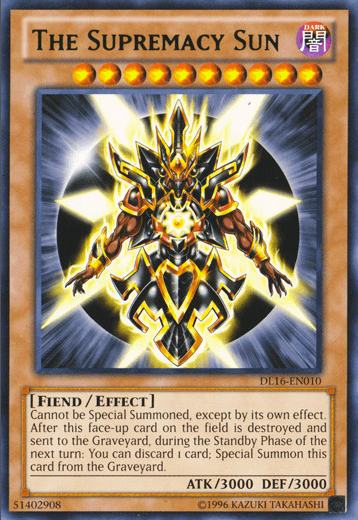 The Supremacy Sun (Green) [DL16-EN010] Rare (ONLINE ORDER ONLY)