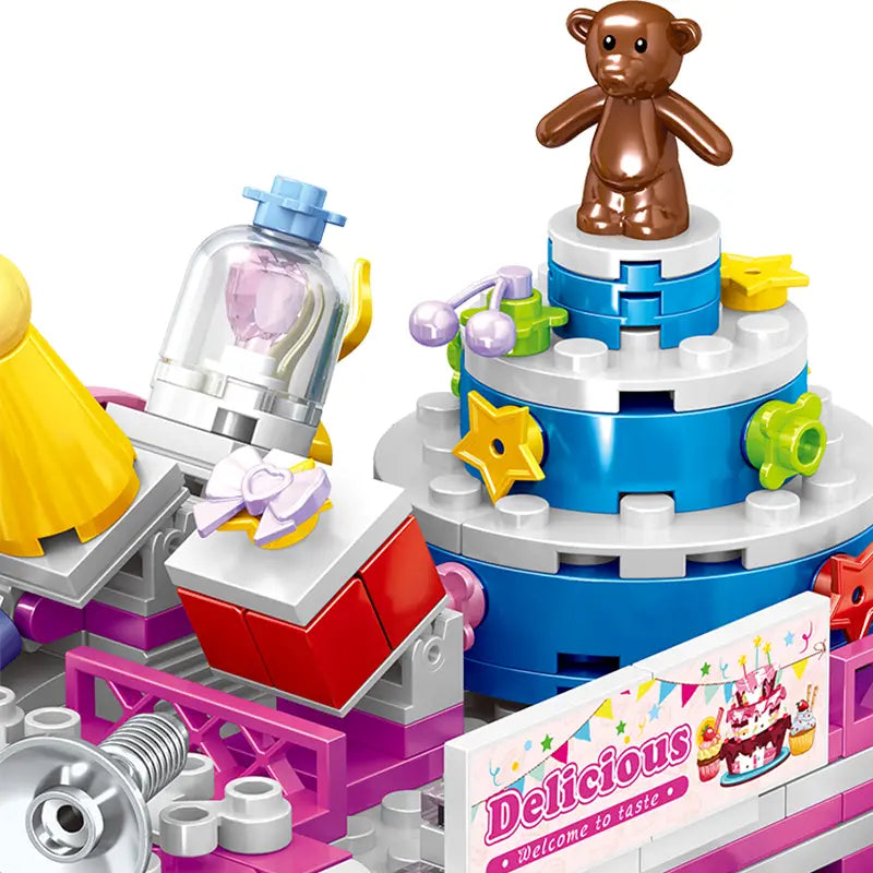 Cake Car Building Block toys Minifigures Food Trucks Fun for All over 500 Pieces (ONLINE ORDER ONLY)