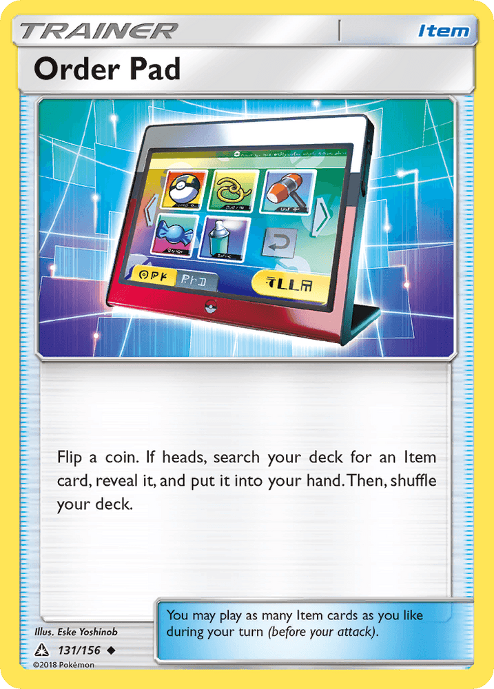 Order Pad (131/156) [Sun & Moon: Ultra Prism] (Online Only)