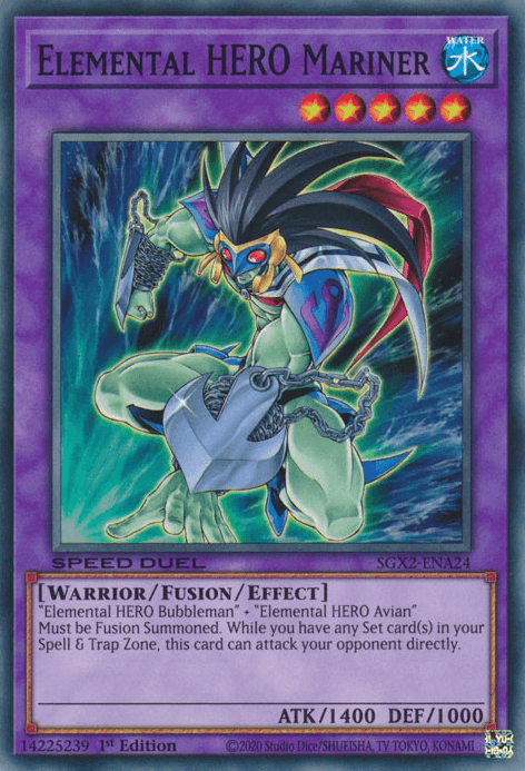 Elemental HERO Mariner [SGX2-ENA24] Common (ONLINE ORDER ONLY)