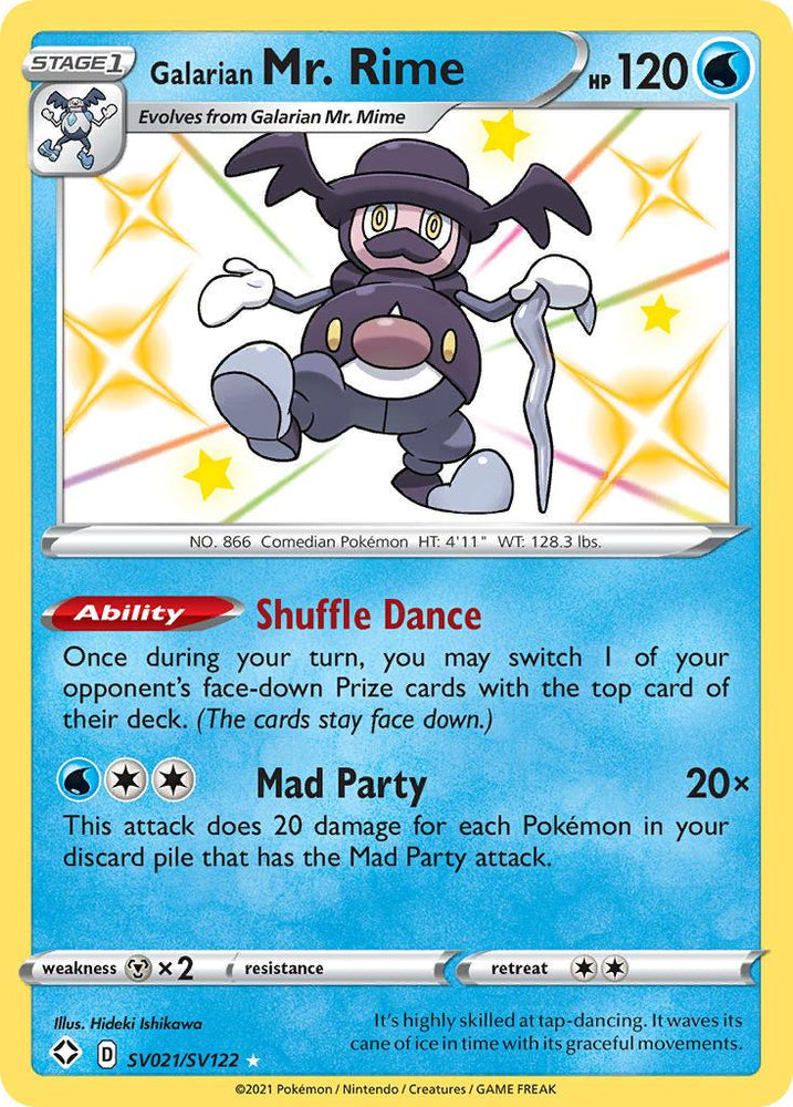 Galarian Mr. Rime (SV021/SV122) [Sword & Shield: Shining Fates] (Online Only)