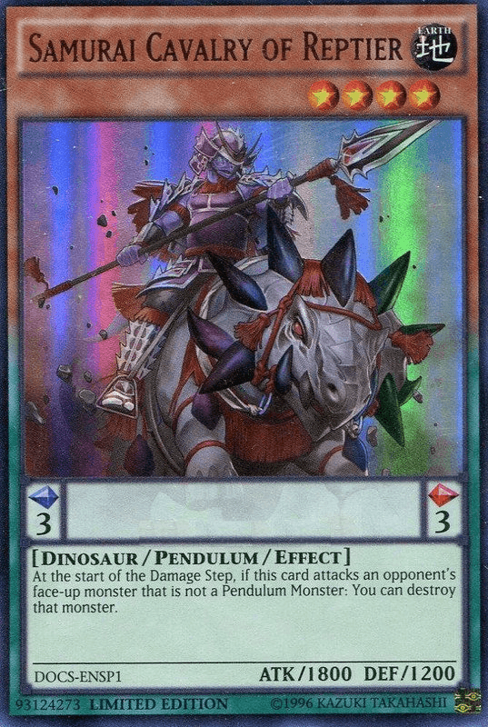Samurai Cavalry of Reptier (ENSP1) [DOCS-ENSP1] Ultra Rare (ONLINE ORDER ONLY)