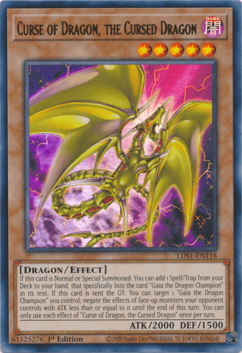 Curse of Dragon, the Cursed Dragon [LDS1-EN118] Ultra Rare (ONLINE ORDER ONLY)