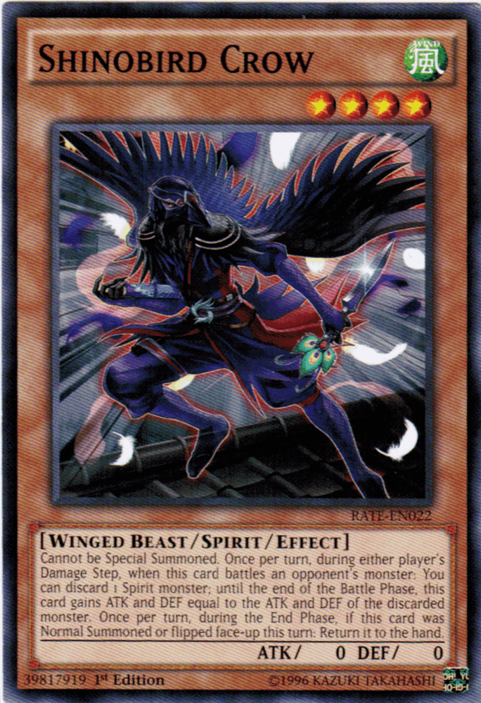 Shinobird Crow [RATE-EN022] Common (ONLINE ORDER ONLY)