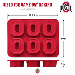 Ohio State Buckeyes Muffin Pan