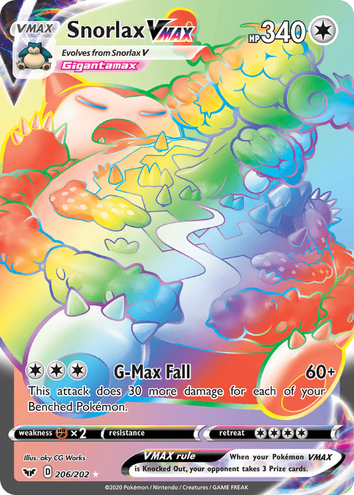 Snorlax VMAX (206/202) [Sword & Shield: Base Set] (Online Only)
