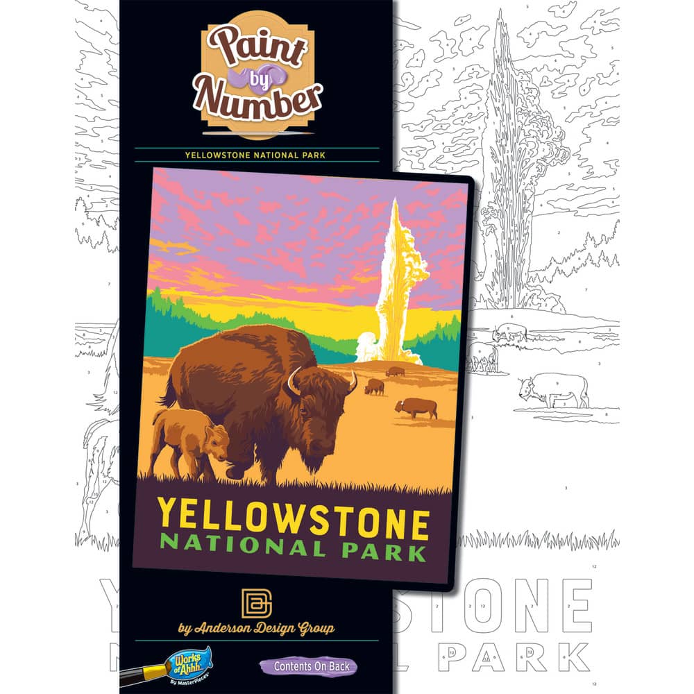 National Parks - Yellowstone Paint by Number
