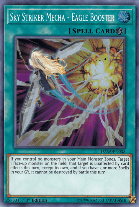 Sky Striker Mecha - Eagle Booster [DASA-EN035] Super Rare (ONLINE ORDER ONLY)