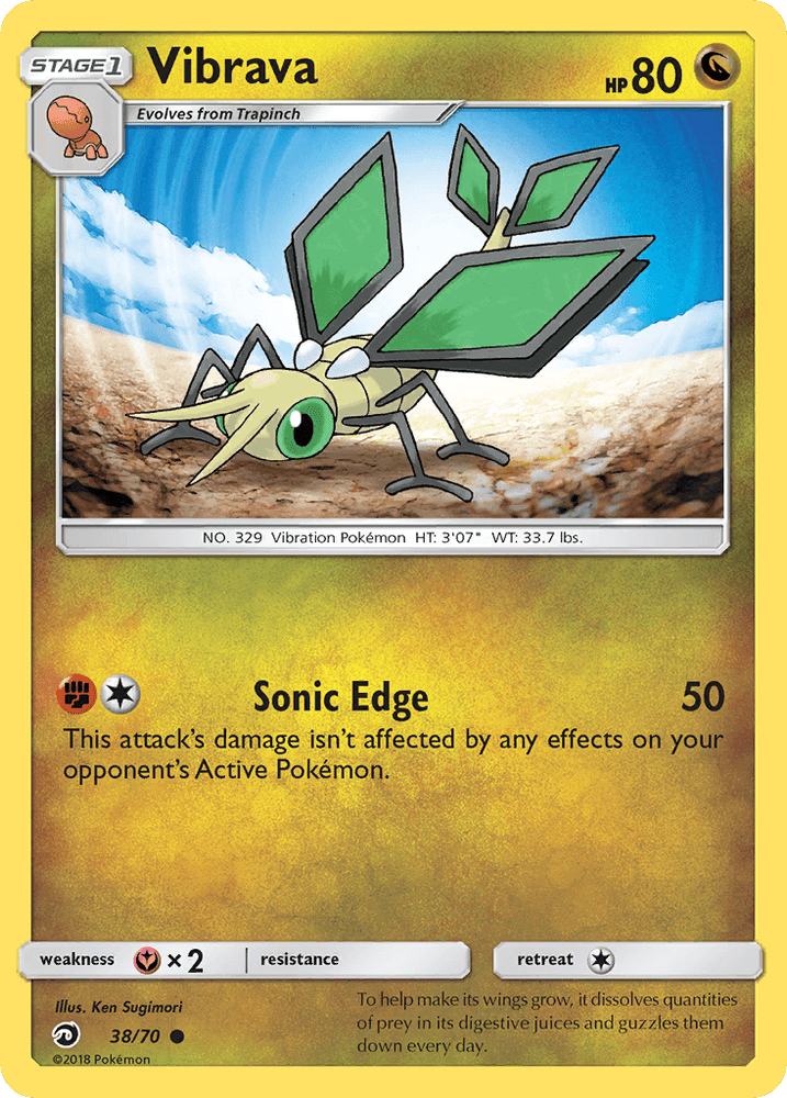Vibrava (38/70) [Sun & Moon: Dragon Majesty] (Online Only)
