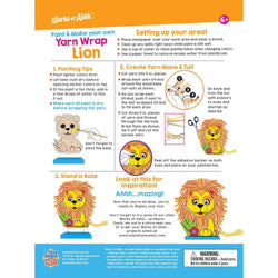 Lion - Wood Yarn Wrapping Craft & Paint Kit