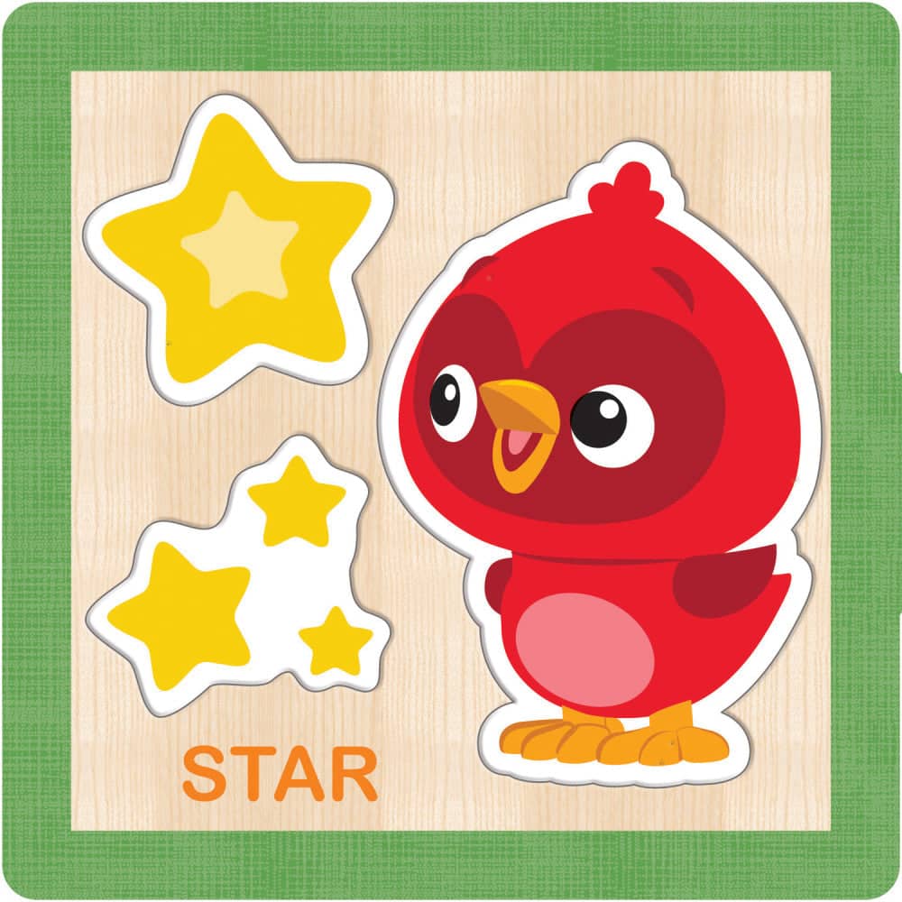 Baby Einstein Chunky Wood Puzzles - Kids 4-Pack