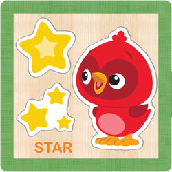 Baby Einstein Chunky Wood Puzzles - Kids 4-Pack