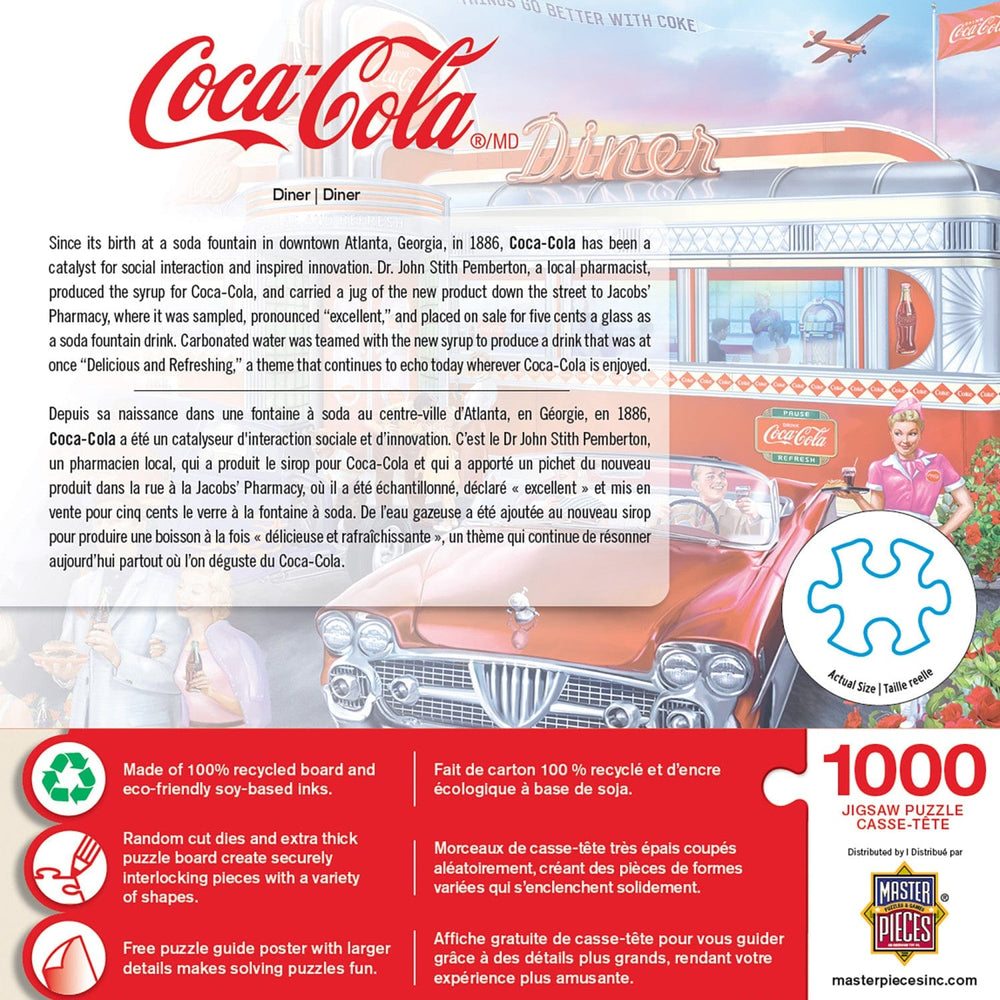 Coca-Cola - Diner 1000 Piece Jigsaw Puzzle (ONLINE ORDER ONLY)