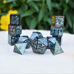 Elder Runes Midnight Dance Metal Dice Set (ONLINE ORDER ONLY)