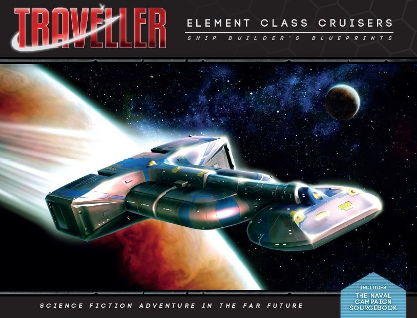 Traveller RPG: Element Class Cruisers - Shipbuilder's Blueprints (ONLINE ORDER ONLY)