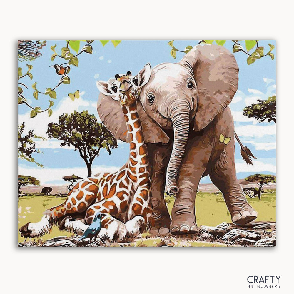Elephant and Giraffe Safari