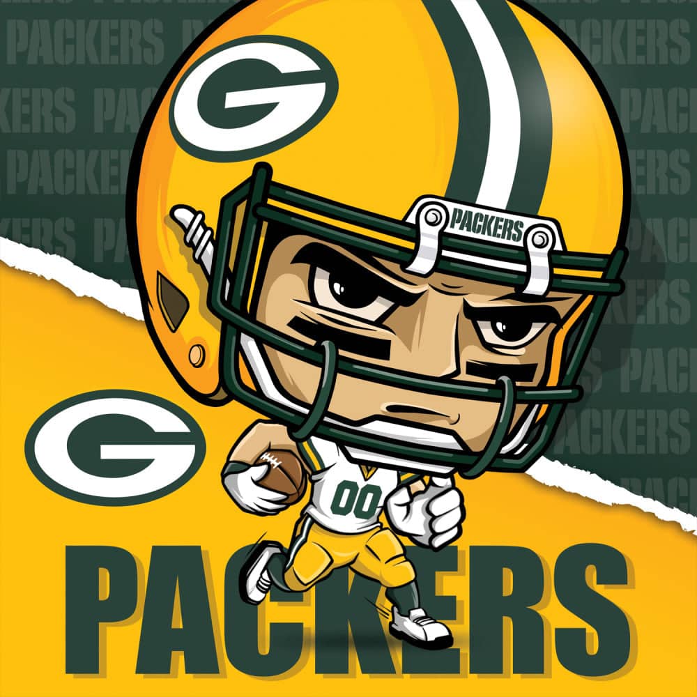 Green Bay Packers - NFL Mascot 100 Piece Jigsaw Puzzle