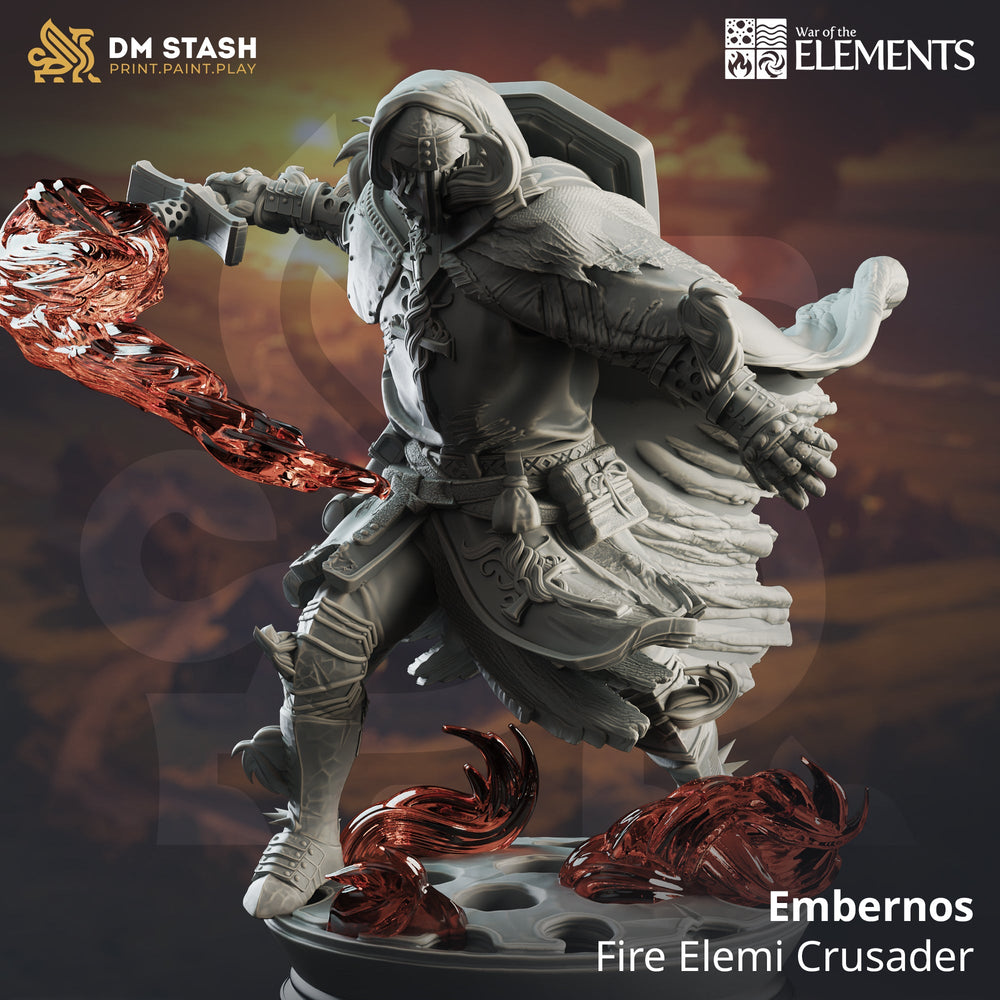 Embernos, Fire Elemi Crusader (Male Half-Elf Mage) (Online Only)