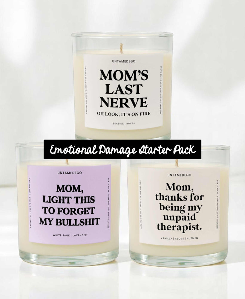 Emotional Damage Starter Pack Trio Candle Bundle (ONLINE ORDER ONLY)