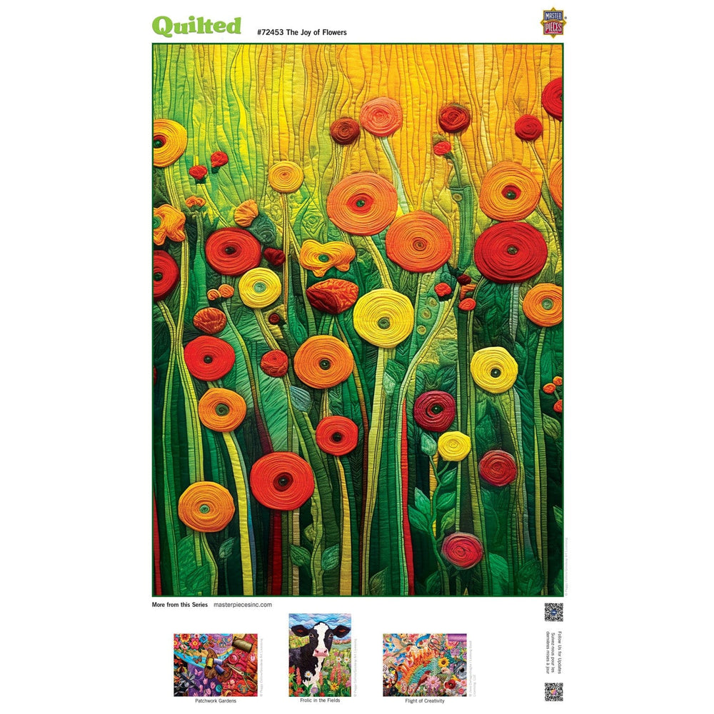 Quilted - The Joy of Flowers 1000 Piece Jigsaw Puzzle