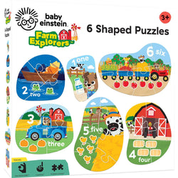 Baby Einstein - Farm Explorers Mini Shaped Puzzles 6-Pack