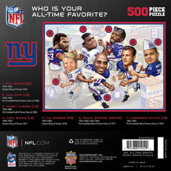 New York Giants - All-Time Greats 500 Piece Jigsaw Puzzle