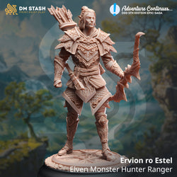 Ervion ro Estel, Elven Monster Hunter (Male Elf Ranger) (Online Order Only)