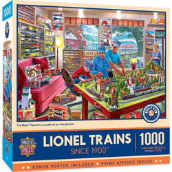 Lionel Trains - The Boy's Playroom 1000 Piece Jigsaw Puzzle (ONLINE ORDER ONLY)