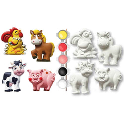 Old MacDonald's Farm - 6-Pack Plaster Magnets Paint Kit