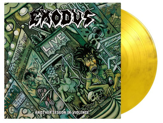 Exodus - Another Lesson In Violence (Limited Edition, 180 Gram Vinyl, Colored Vinyl, Yellow & Black Marble) [Import] (2 Lp's) [Vinyl]