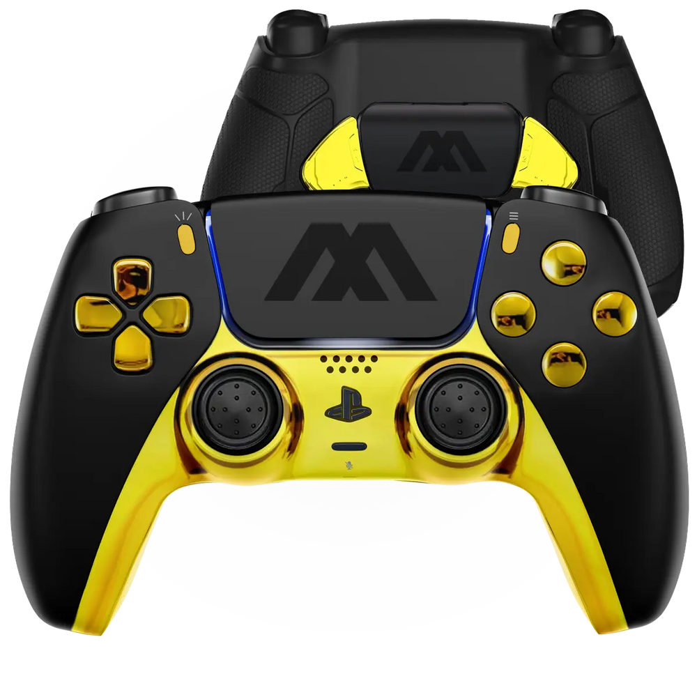 MODDEDZONE BLACK GOLD EXTREME PS5 SMART PRO CUSTOM MODDED CONTROLLER
