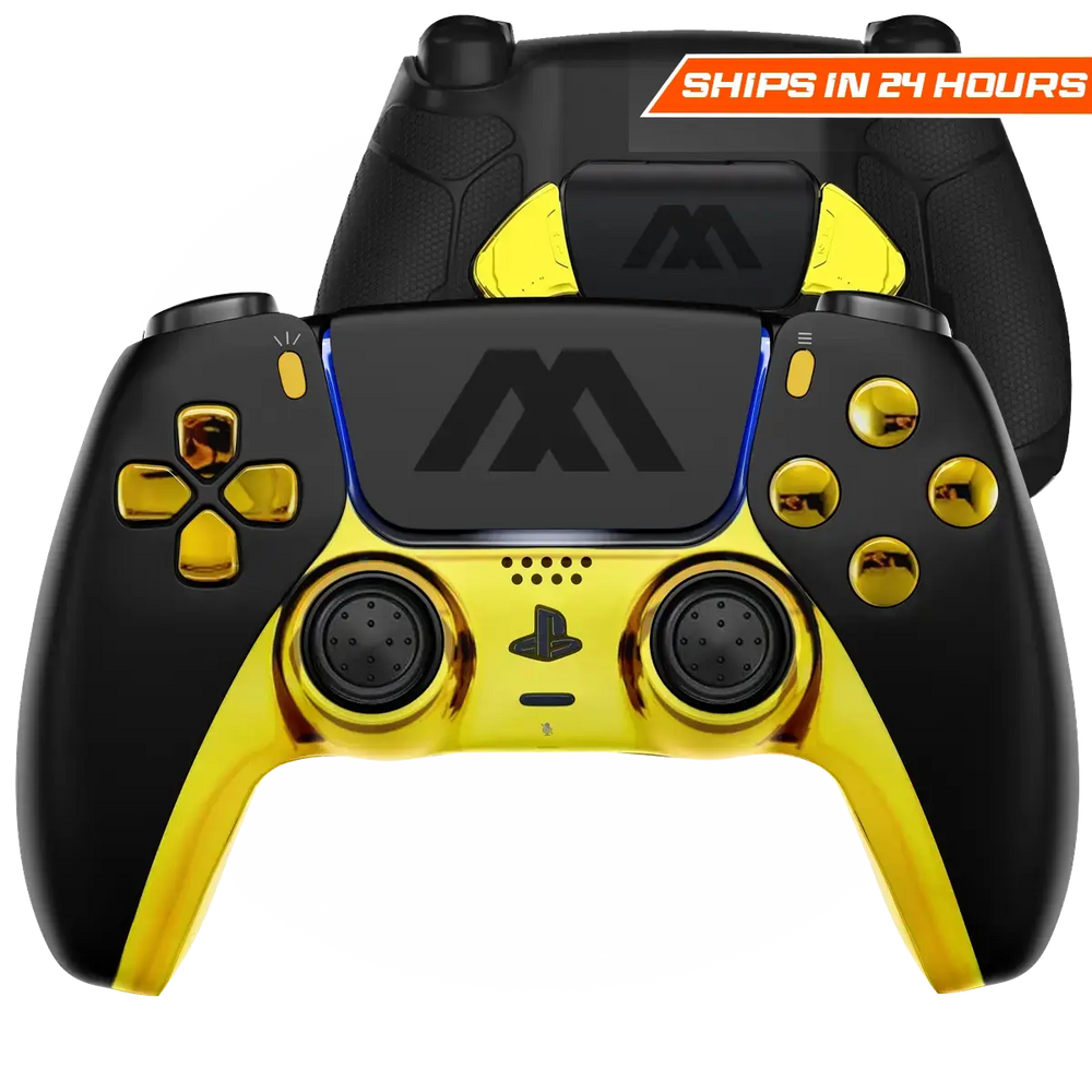 MODDEDZONE BLACK GOLD EXTREME PS5 SMART PRO CUSTOM MODDED CONTROLLER