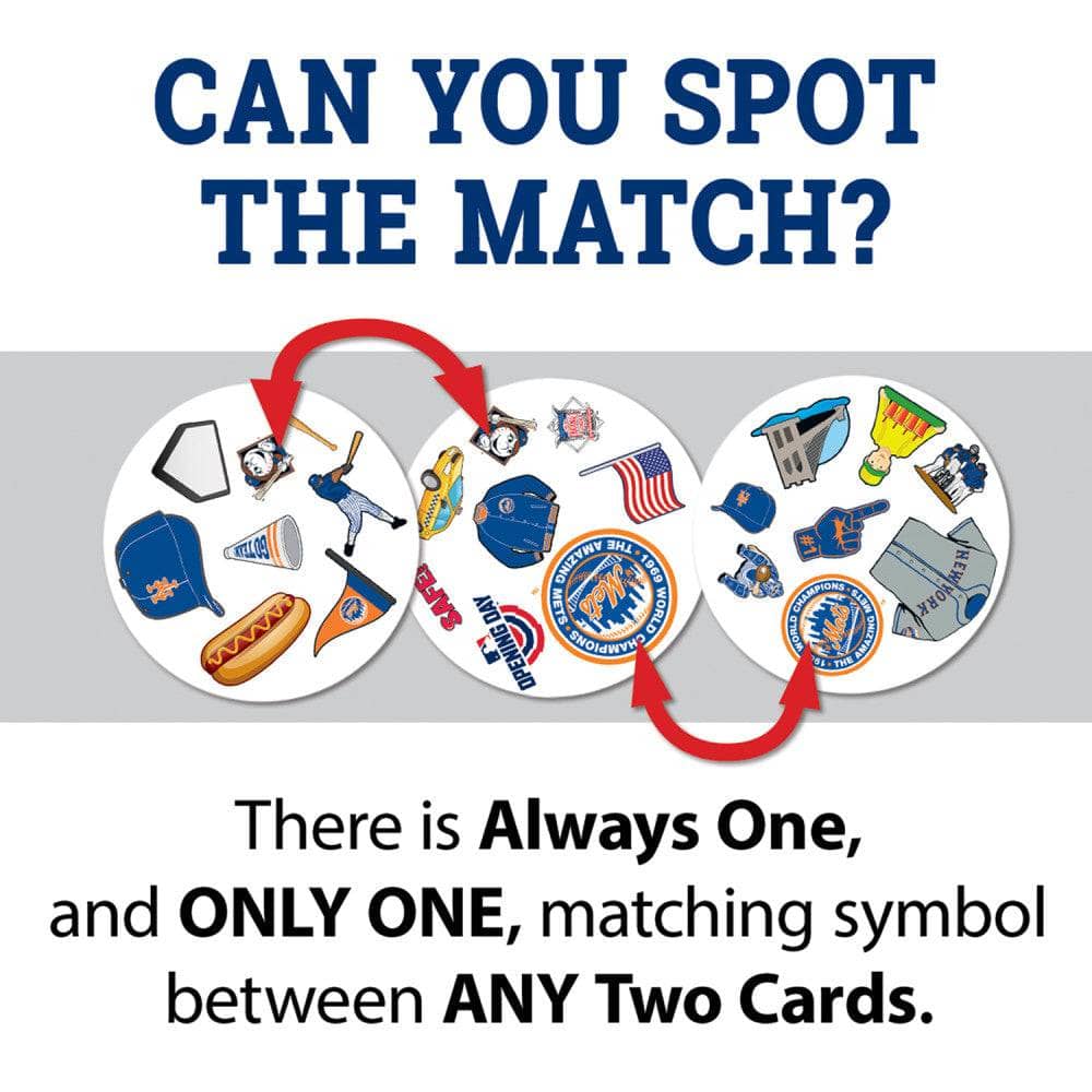 New York Mets Spot It! Card Game