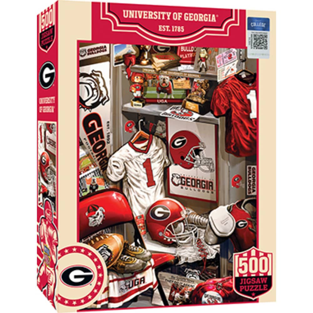 Georgia Bulldogs - Locker Room 500 Piece Jigsaw Puzzle