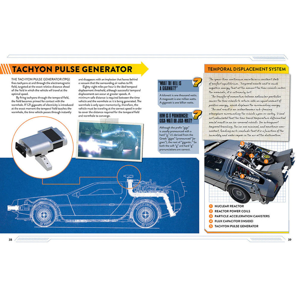 Back to the Future: DeLorean Time Machine: Doc Brown's Owner's Workshop Manual hardcover book by Bob Gale and Joe Walser (ONLINE ORDER ONLY)