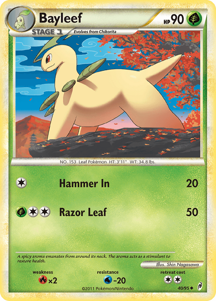 Bayleef (40/95) [HeartGold & SoulSilver: Call of Legends] (Online Only)
