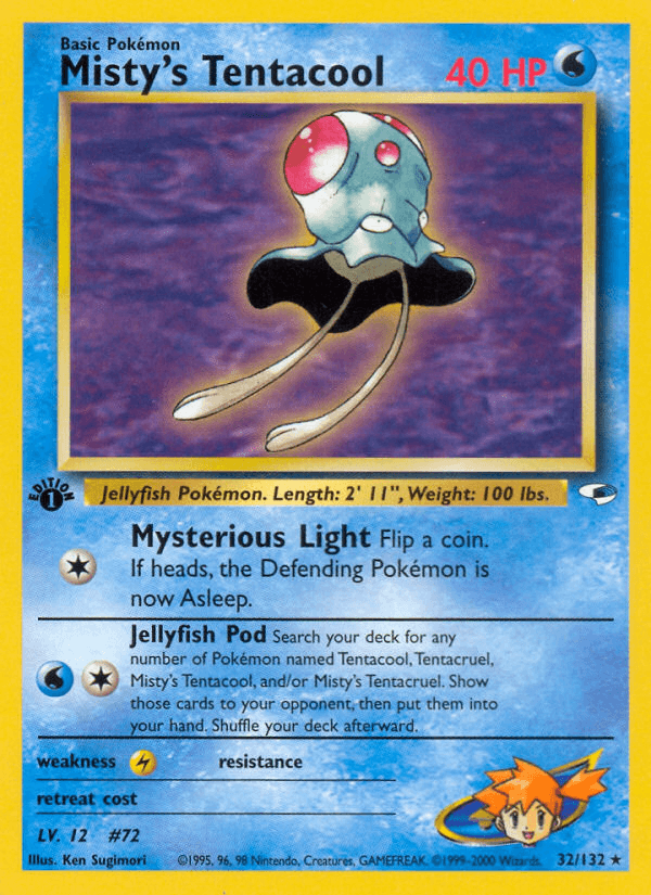 Misty's Tentacool (32/132) [Gym Heroes 1st Edition] (Online Only)