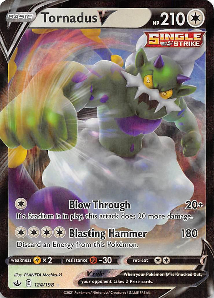 Tornadus V (124/198) [Sword & Shield: Chilling Reign] (Online Only)