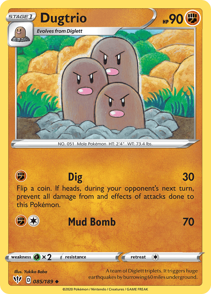 Dugtrio (085/189) [Sword & Shield: Darkness Ablaze] (Online Only)