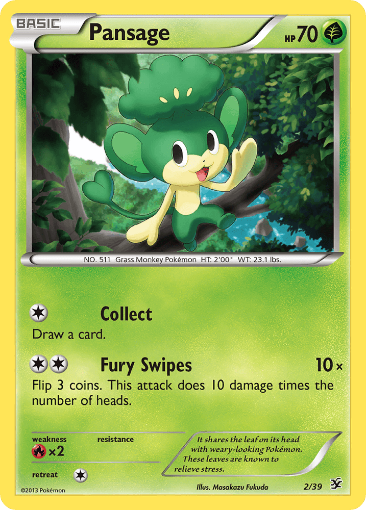 Pansage (2/39) [XY: Kalos Starter Set] (Online Only)