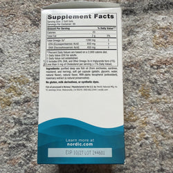 Nordic Naturals Ultimate Omega 3 - 1280 mg 180 Softgels Lemon Flavor Exp 10/2027 (ONLINE ORDER ONLY)