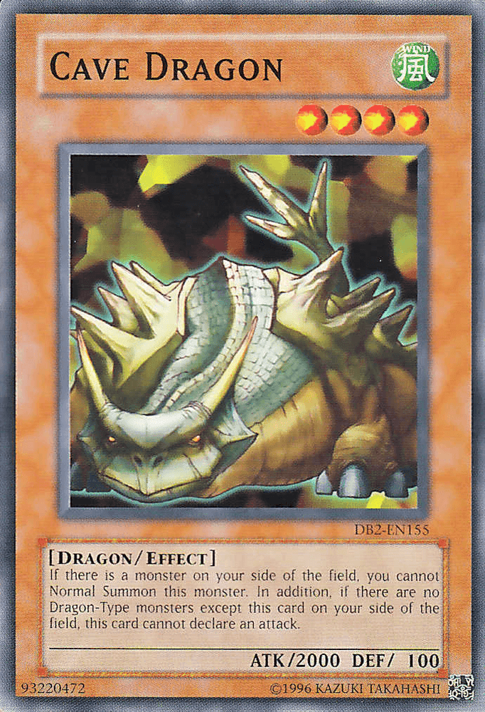 Cave Dragon [DB2-EN155] Common (ONLINE ORDER ONLY)