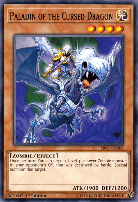Paladin of the Cursed Dragon [SR07-EN008] Common (ONLINE ORDER ONLY)