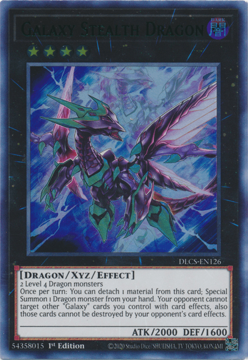 Galaxy Stealth Dragon (Green) [DLCS-EN126] Ultra Rare (ONLINE ORDER ONLY)