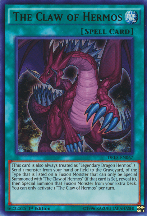 The Claw of Hermos [DRL3-EN067] Ultra Rare (ONLINE ORDER ONLY)