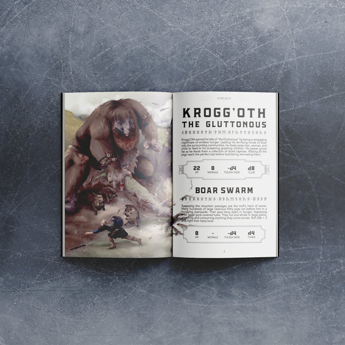 Kinless: Solo Viking RPG (Mork Borg) (ONLINE ORDER ONLY)