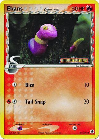 Ekans (47/101) (Delta Species) (Stamped) [EX: Dragon Frontiers] (Online Only)