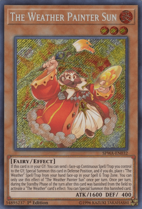 The Weather Painter Sun [SPWA-EN032] Secret Rare (ONLINE ORDER ONLY)