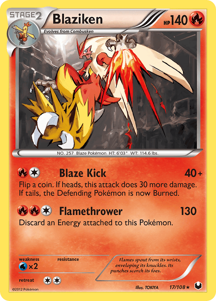 Blaziken (17/108) [Black & White: Dark Explorers] (Online Only)